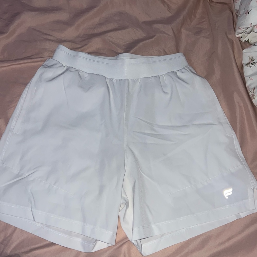 White Fabletics 5’ Men’s Shorts